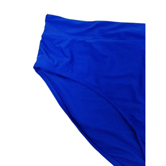 Time and Tru Womens 3XL Royal Crew Blue High Waist Bikini Bottom - Picture 2 of 5